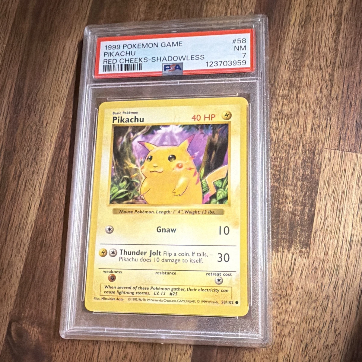 Pikachu Pokémon TCG Common Base Set Individual Collectible Card