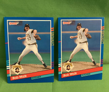 BOB WALK, Two baseball cards, 1991 Donruss #157, Pittsburgh Pirates 