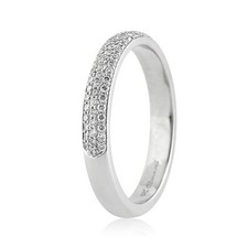 0.40ct Round Brilliant Cut Diamond Wedding Band in Platinum