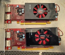 LOT OF 2 AMD FIREPRO W2100 2GB DDR3 PCIE X2 DISPLAYPORT VIDEO CARD DELL 02P8XT