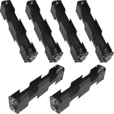 6PCS 4 x AA Battery Holder with Standard snap Connector 6V Output, Back to Back