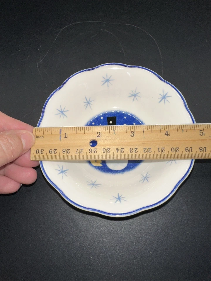 Frutero individual Nikko Winter Wonderland Snowman 1998 Deb Mores Foto 4 de 4