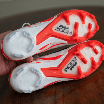 Nike Zoom Vapor 15 Elite Soccer Shoes White Black Crimson  display picture 2