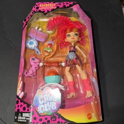 Mattel Cave Club Doll Emberly Prehistoric Fashion Doll BBQ Acessories Deluxe Set