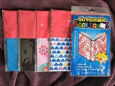 KITTRICH Target 5 Stretchable Fabric Book Covers Jumbo Size 8" x 10" Patterns