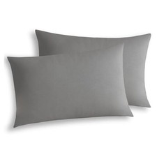 Standard Jersey Knit Pillowcases Set of 2, 100 Standard 20"x26" Dark Grey