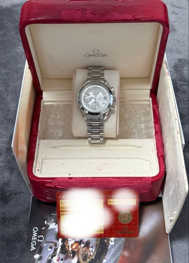 OMEGA Speedmaster Date 3513.30 Silver Dial Men's Watch Full Set