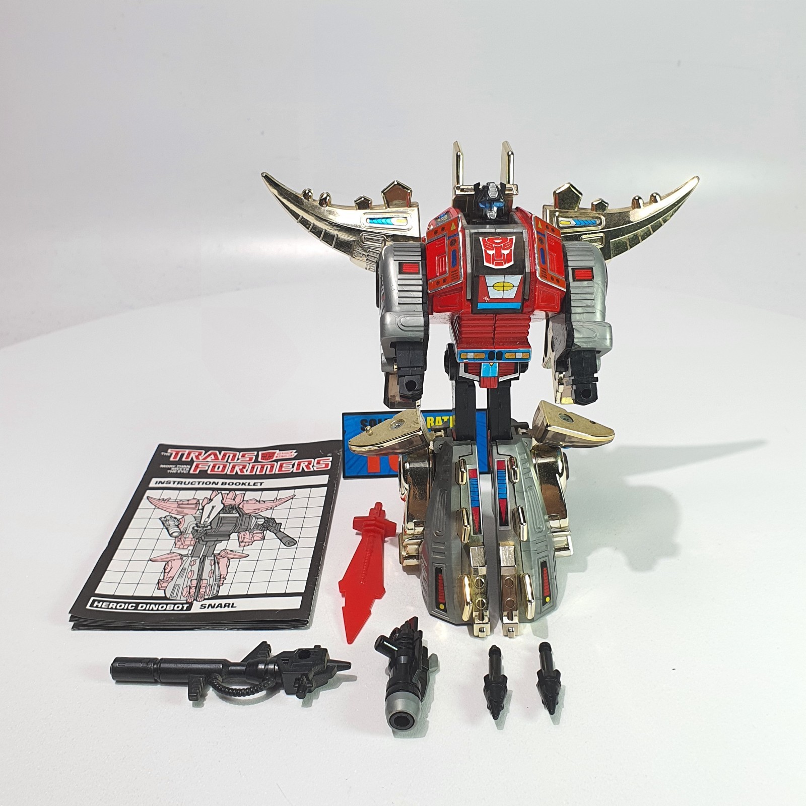 Transformers G1 1985 Dinobot Snarl Takara - Guerrier Du Désert - Boîte D'origine