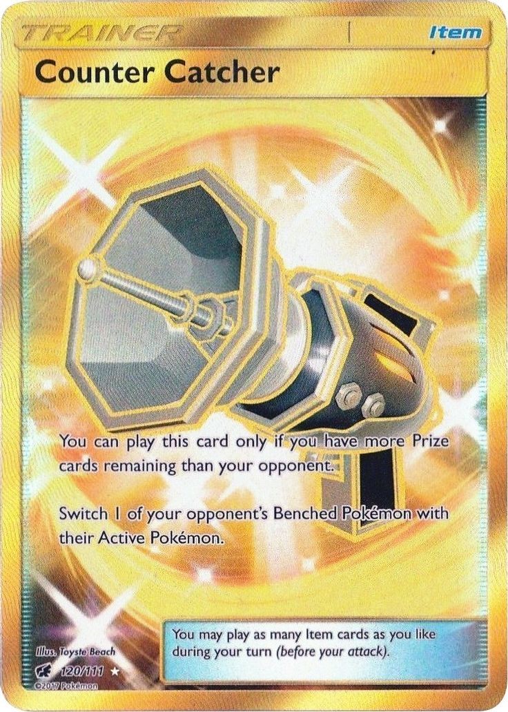 Counter Catcher - 120/111 - Pokemon Crimson Invasion Sun Moon Secret Card NM