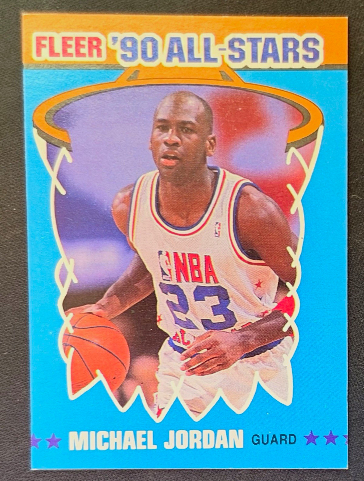 Fleer 1990 Fleer '90 All-Stars Insert Michael Jordan #5 of 12 Basketball