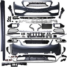 Mercedes W205 Sto&szlig;stange Komplettpaket Bodykit SET+ABS Zubeh&ouml;r f&uuml;r C63 AMG 14-18