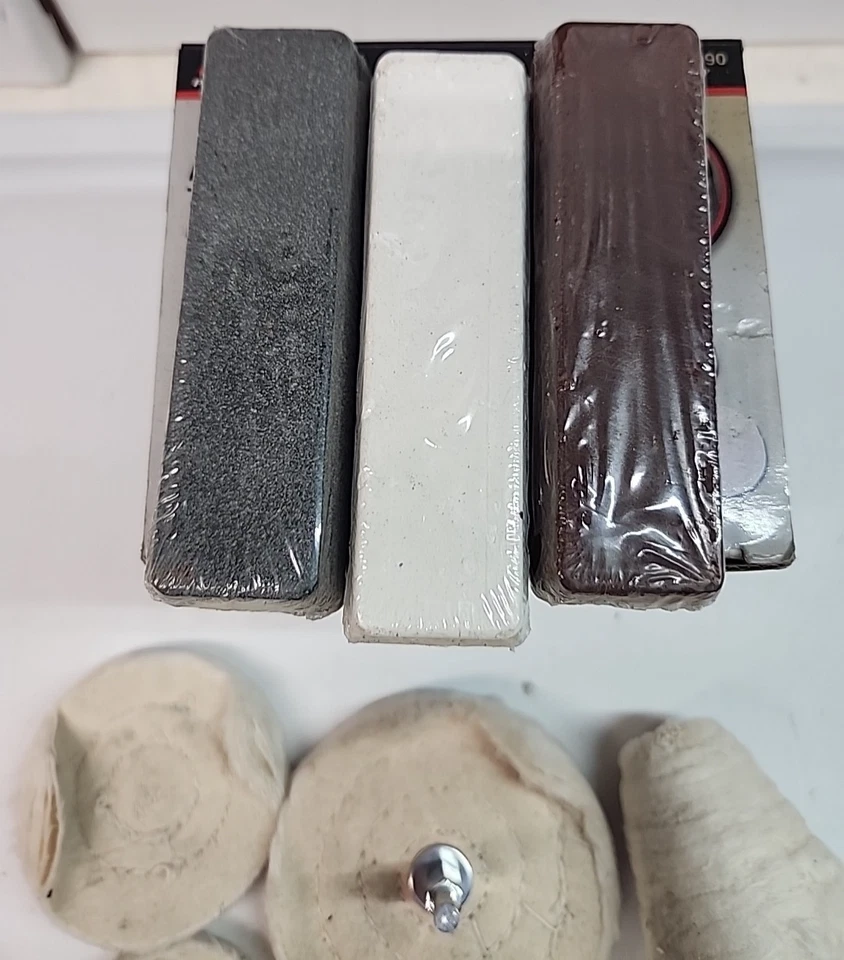 Kit de almohadillas de pulido de aluminio de 11 piezas rueda de pulido de algodón + barras compuestas Foto 4 de 4