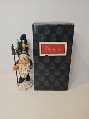 Farida Frykman Figurine Santa Claus Holding Tree Christmas Decor Vintage