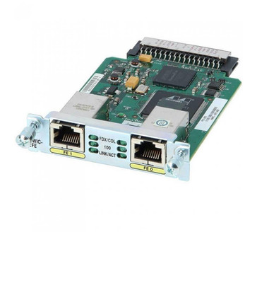 Cisco HWIC-2FE, 1 Year Warranty and Free Ground Shipping