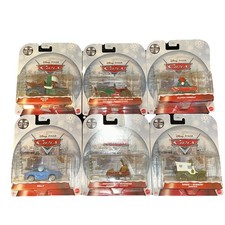 Disney Pixar Cars Toys Metal Holiday Winter Christmas Gift Set Of 6 NEW HTF RARE