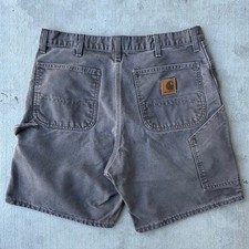 Vintage Y2K Carhartt B25 TMB brown work wear carpenter shorts