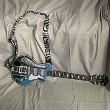 Paper Jamz Pro Series Blue Guitar W/Strap Amp TESTED WORKS No Mic