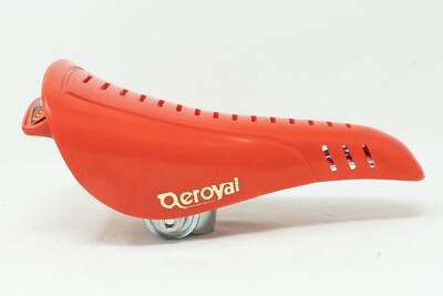 NOS SELLE ROYAL AEROYAL BMX RED PLASTIC OLD SCHOOL VINTAGE SADDLE SEAT