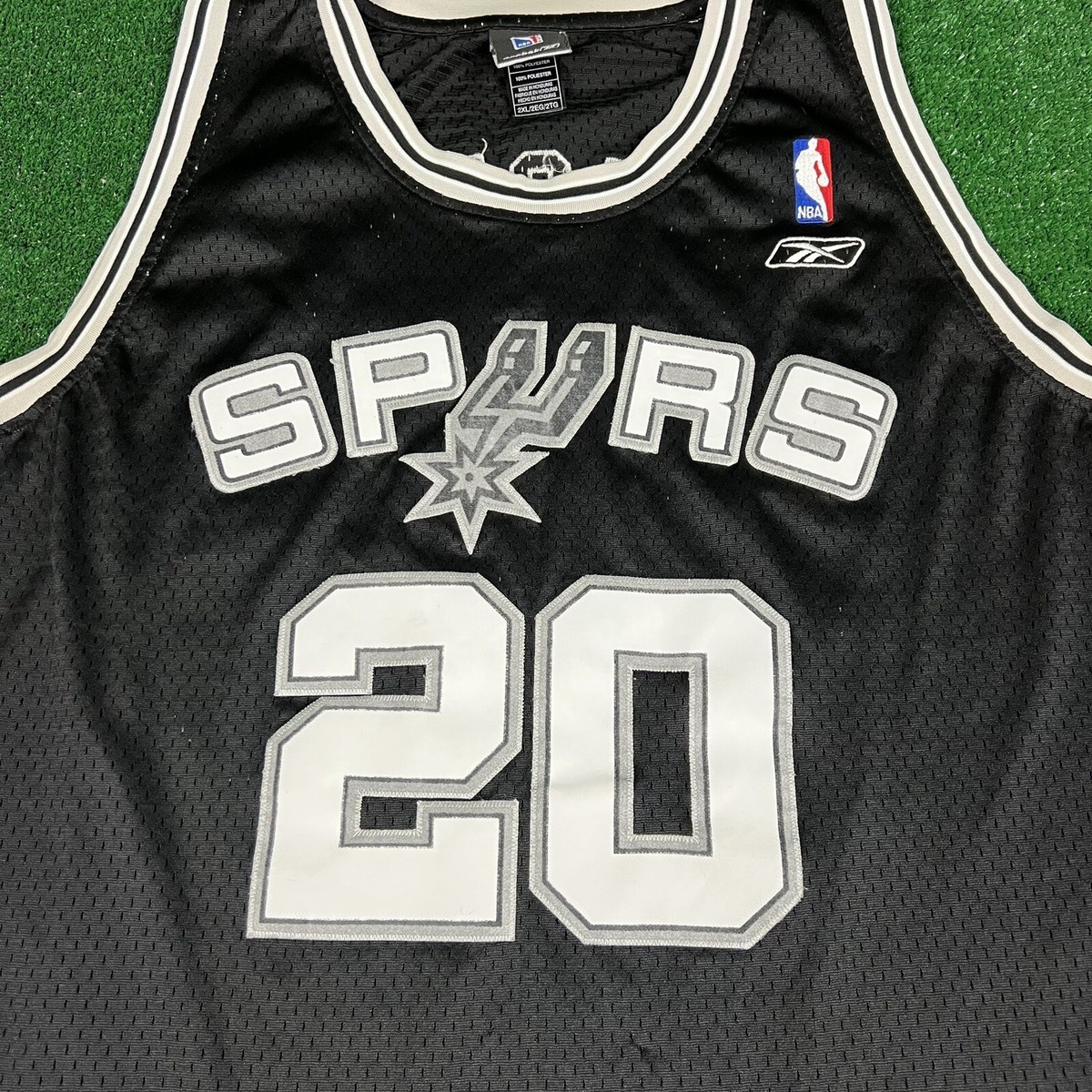 Vintage Reebok San Antonio Spurs Manu Ginobili #20 Jersey