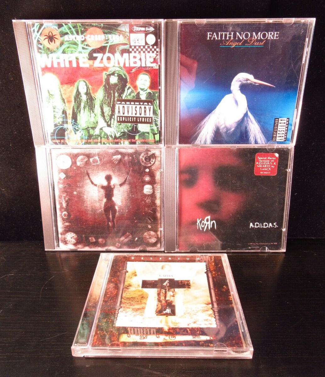 90s Hard Rock Industrial CDs Korn, Ministry Faith No More White Zombie