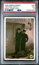 1966 Green Hornet LETS GO KATO INTERFERENCE Card BRUCE LEE 30 Tough Graded PSA 5