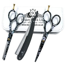 Pro Hair Thinning Cutting Scissors Kit Hairdressing Shear Salon Barber Kids Home