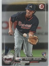 2017 Bowman Baseball #57 Dansby Swanson ATLANTA BRAVES Rookie Card 2. rookie card picture