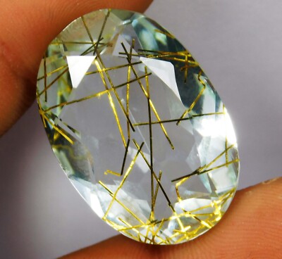 43.90 Carat Marvelous Lustrous Rutilated Quartz Cluster From Pakistan 497