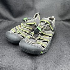 Keen Newport H2 Sandals Racer Gray Green Kids Size 11 Toddler Boys Girls 1014248
