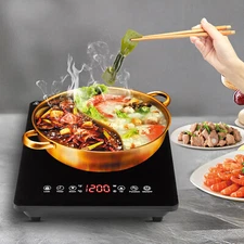 Portable Digital 1800W Electric Induction Cooktop Countertop Stove Burner Cooker