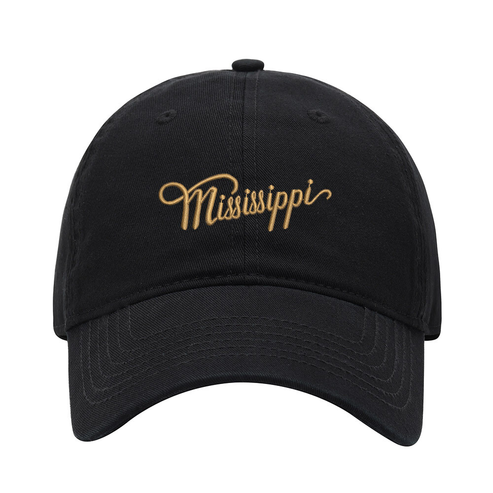 Baseball Cap Men MS Mississippi Embroidered Washed Cotton Dad Hat Baseball Caps