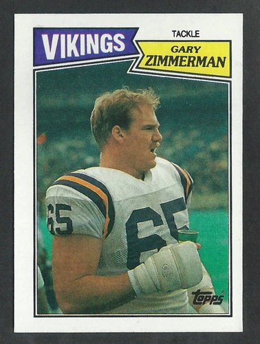 1987 Topps #207 GARY ZIMMERMAN Minnesota Vikings ROOKIE - Hall Of Fame - 4