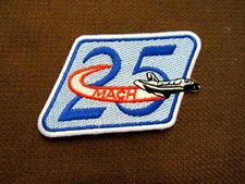 NASA MACH 25 ASTRONAUT SPACE SHUTTLE MACH 25 PATCH BEAUTY 10