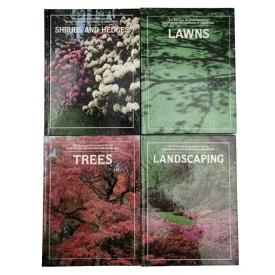 4 Set American Horticultural Society Illustrated Encyclopedia Gardening Land