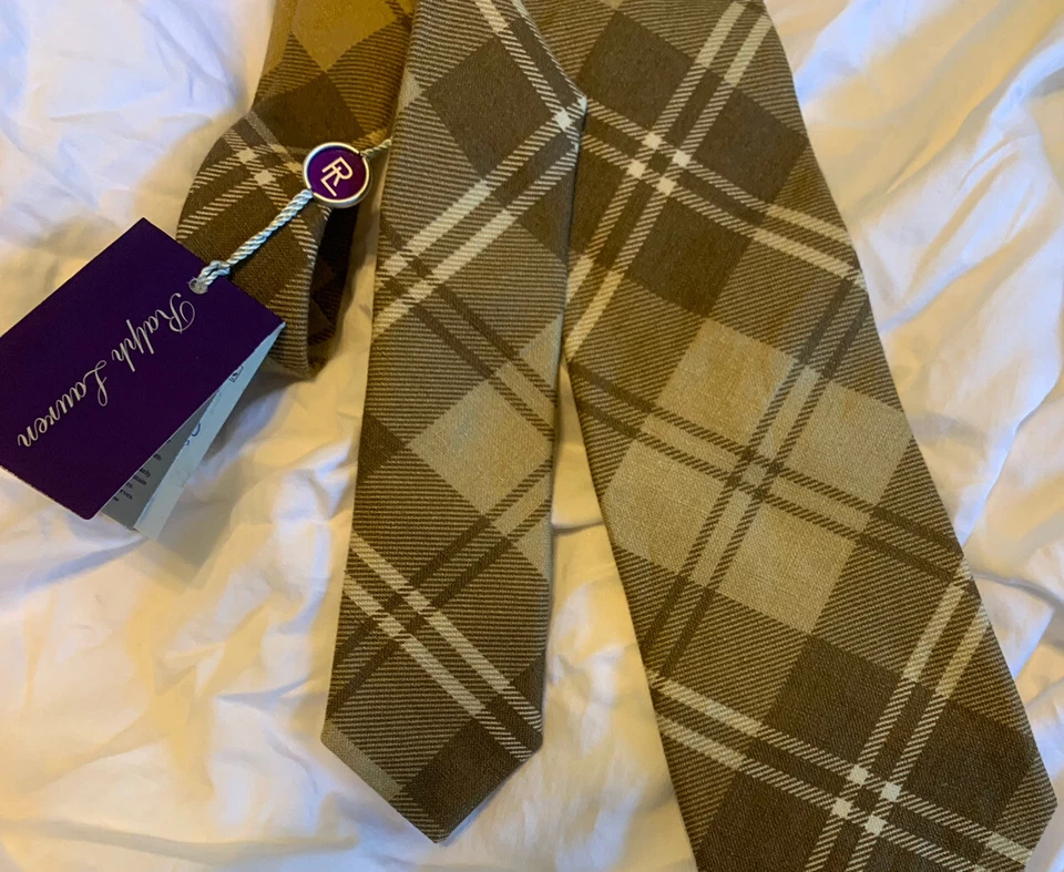 Ralph Lauren Purple Label  linen Tie  Hand made in Italy - Image 3 of 4