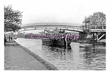 pu1324 - Barge on the Calder Grove Canal , Yorkshire - print 6x4
