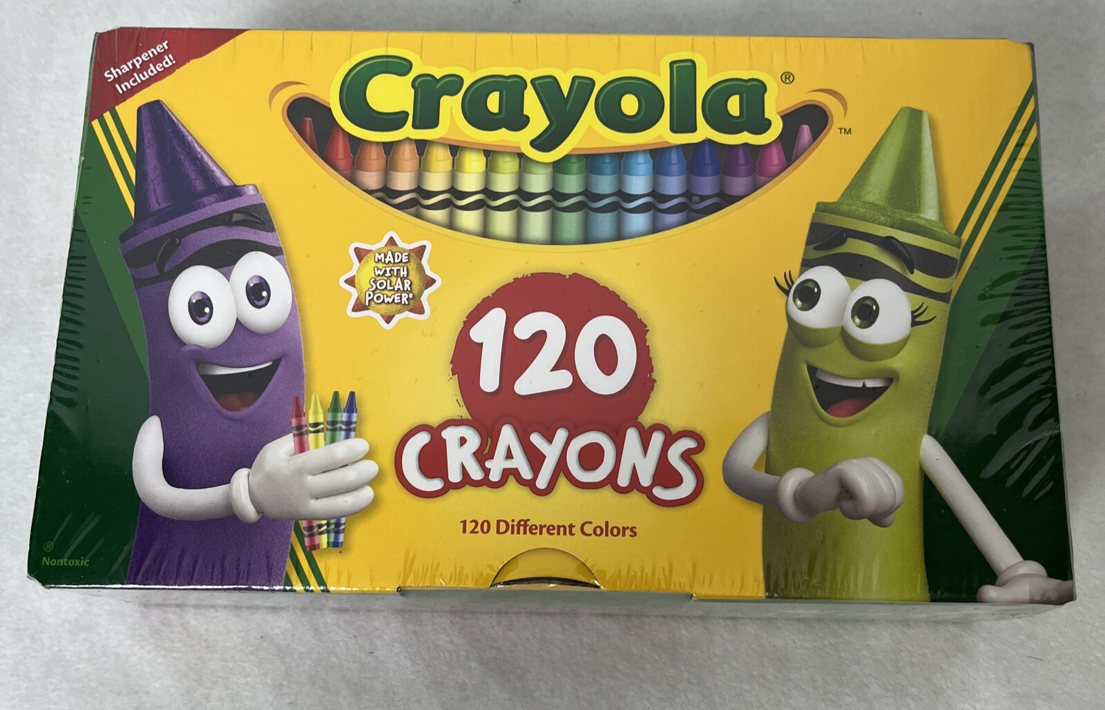 CRAYOLA 120 CRAYONS 120 DIFFERENT COLORS SHARPENER INCLUDED 52-6920