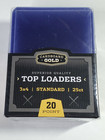 50 Standard 3 X 4 Ultra Clear Rigid Pro Top Loaders Cardboard Gold  - Supplies — photo 4