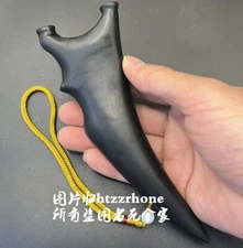 Unique Long Buffalo Horn Slingshot Frame Rack Outdoor Toy