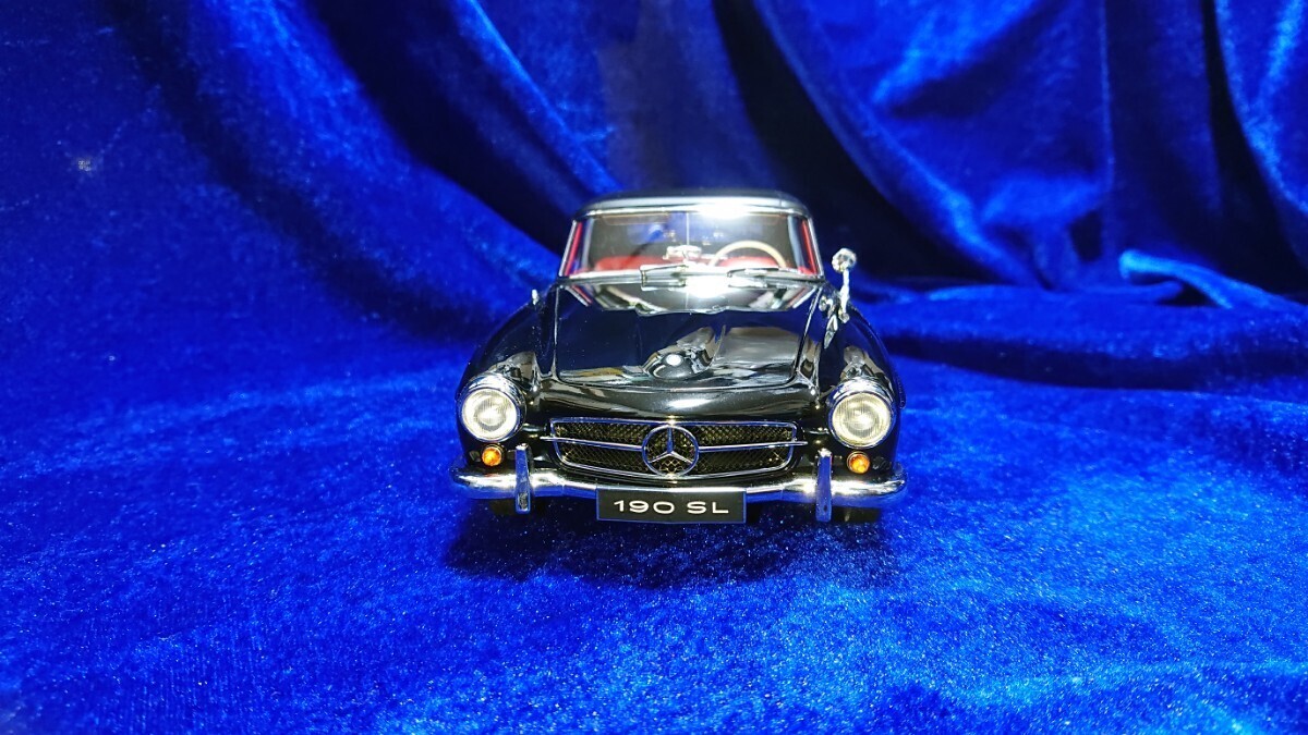 ミニカー AUTOart Mercedes 190 SL 1:18 1/18 1/18 AUTOart Mercedes-Benz 190SL Black No Box From Japan