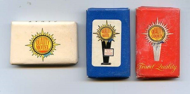 Quality Motel Courts - 3 vintage soap bars