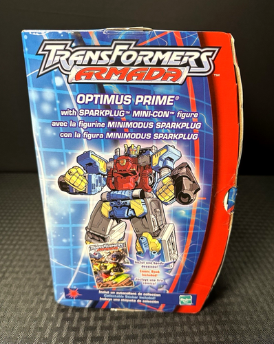 2002 Hasbro Transformers Armada Optimus Prime w/ Sparkplug Mini-Con - NEW MISB! - Picture 6 of 8