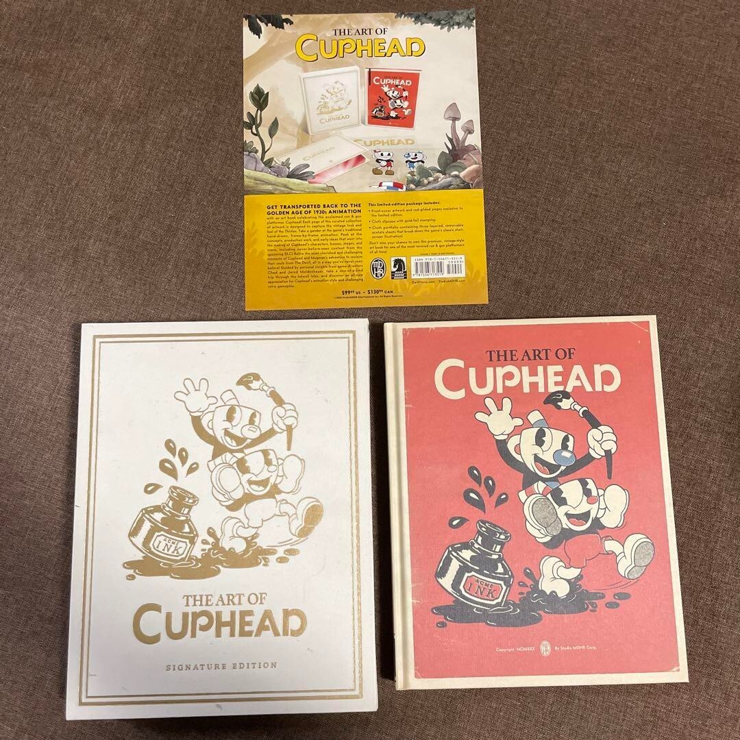 The Art of Cuphead Signature Edition USED Rare From Japan The Art of Cuphead Signature Edition USED Rare From Japan
