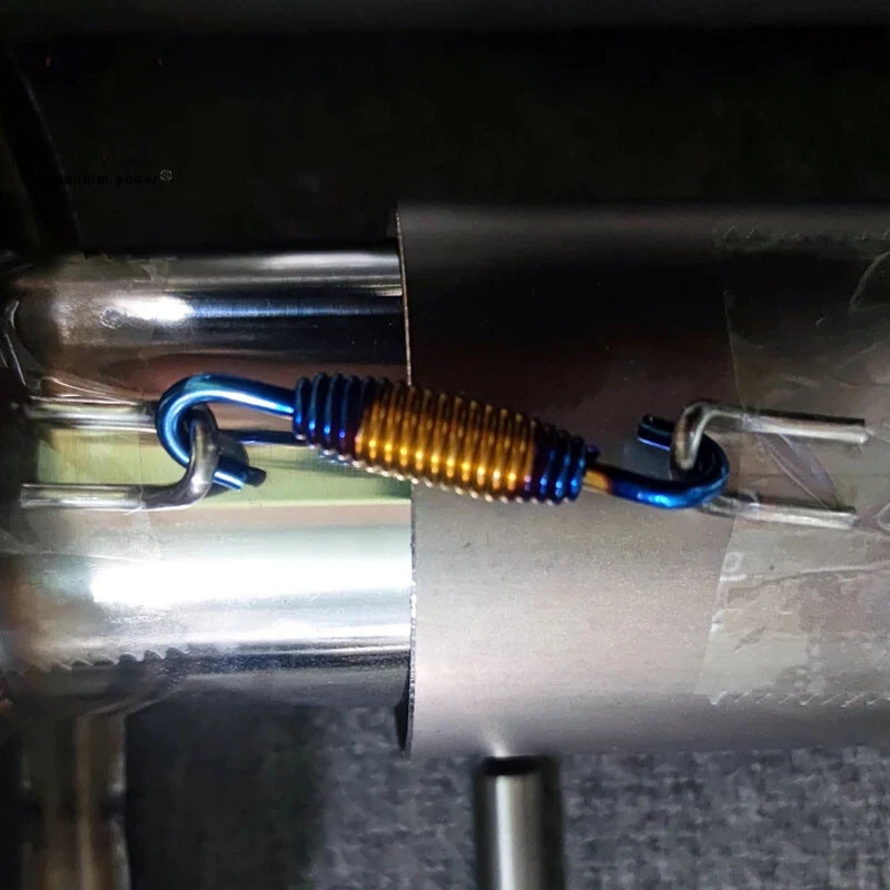 Muelles silenciadores tubo de escape universal de acero inoxidable para carreras de 4 piezas Foto 2 de 4