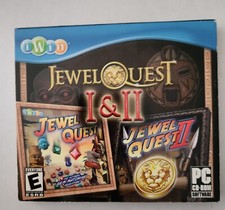 Jewel Quest 1  2 PC CD-Rom 2007 Color Matching Action Puzzle Game Complilation