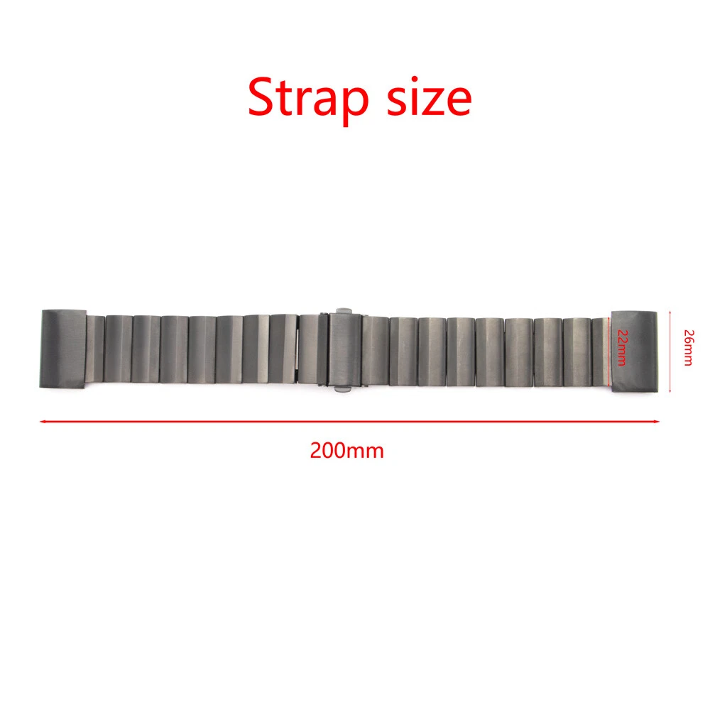 Titanium Strap Watch Band For Garmin Fenix 3 7X 5X 5X Plus 26mm eBay