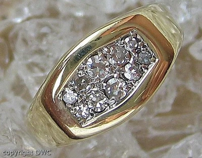 Ring mit Brillanten Diamanten in aus 14 Kt 585 er Gold Ringe 47 top! - Bild 1 von 4