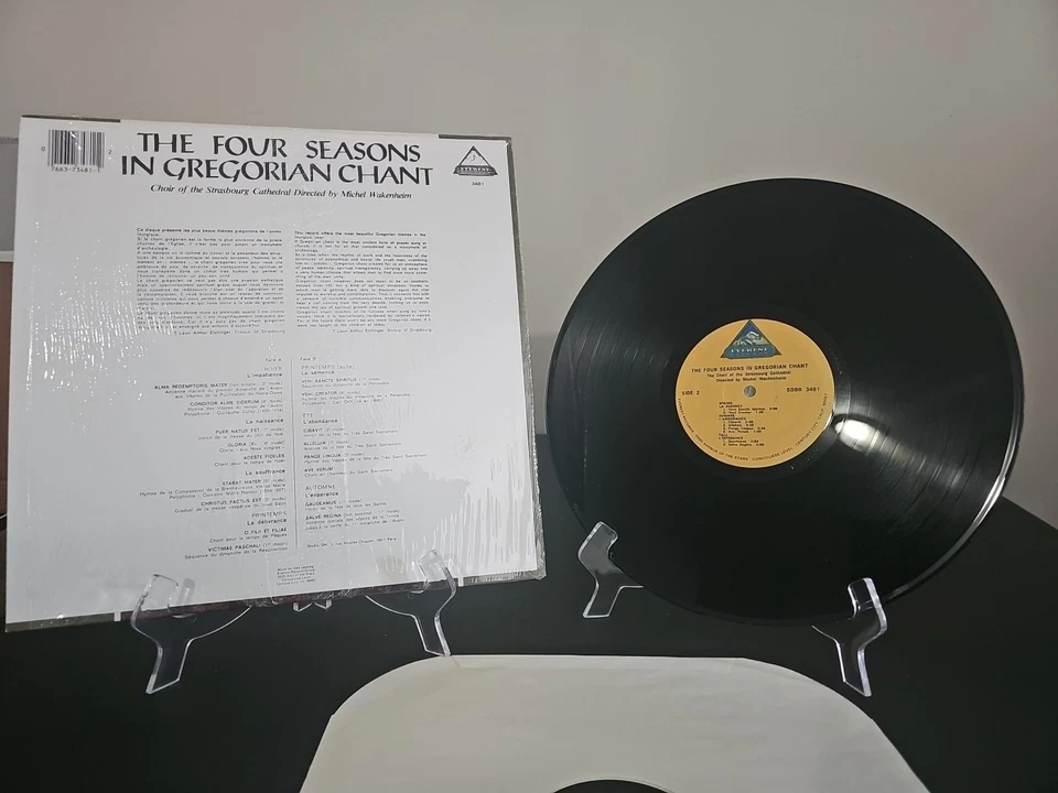 LP Vinyl Record - Strasbourg Cathedral Choir - Four Seasons in Gregorian Chant - Image 2 of 2