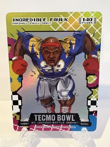Bo Jackson Battle Arena Tecmo #RD697 Incredible Faulk Brawl Rad Marshall Faulk