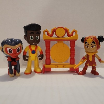 PJ MASKS Newton Star An Yu Dragon Girl Munki-Gu Action Figure Toy Lot (Set of 4)